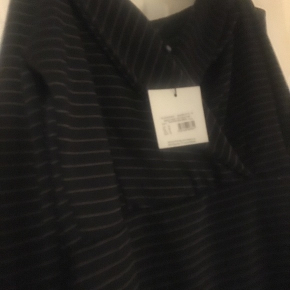 Misguided Navy Blue Pinstriped Dress - Picture 5 of 8